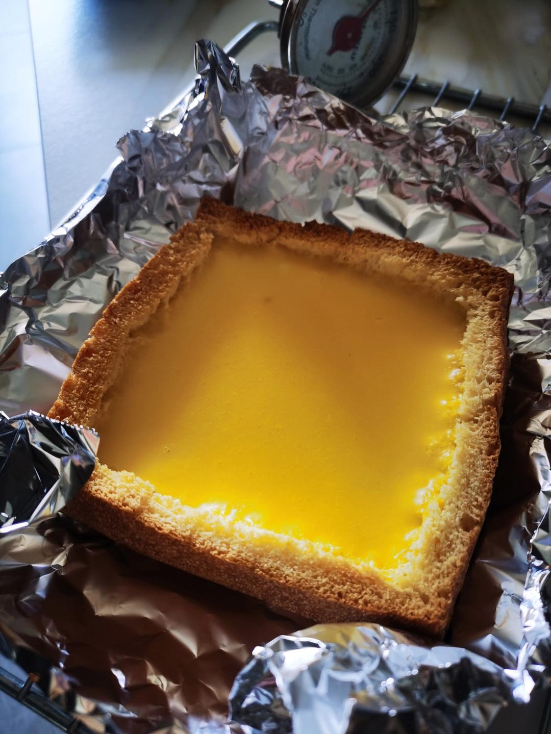 减脂食谱42｜巴斯克流心盒子🍞0糖油·160卡·免烤