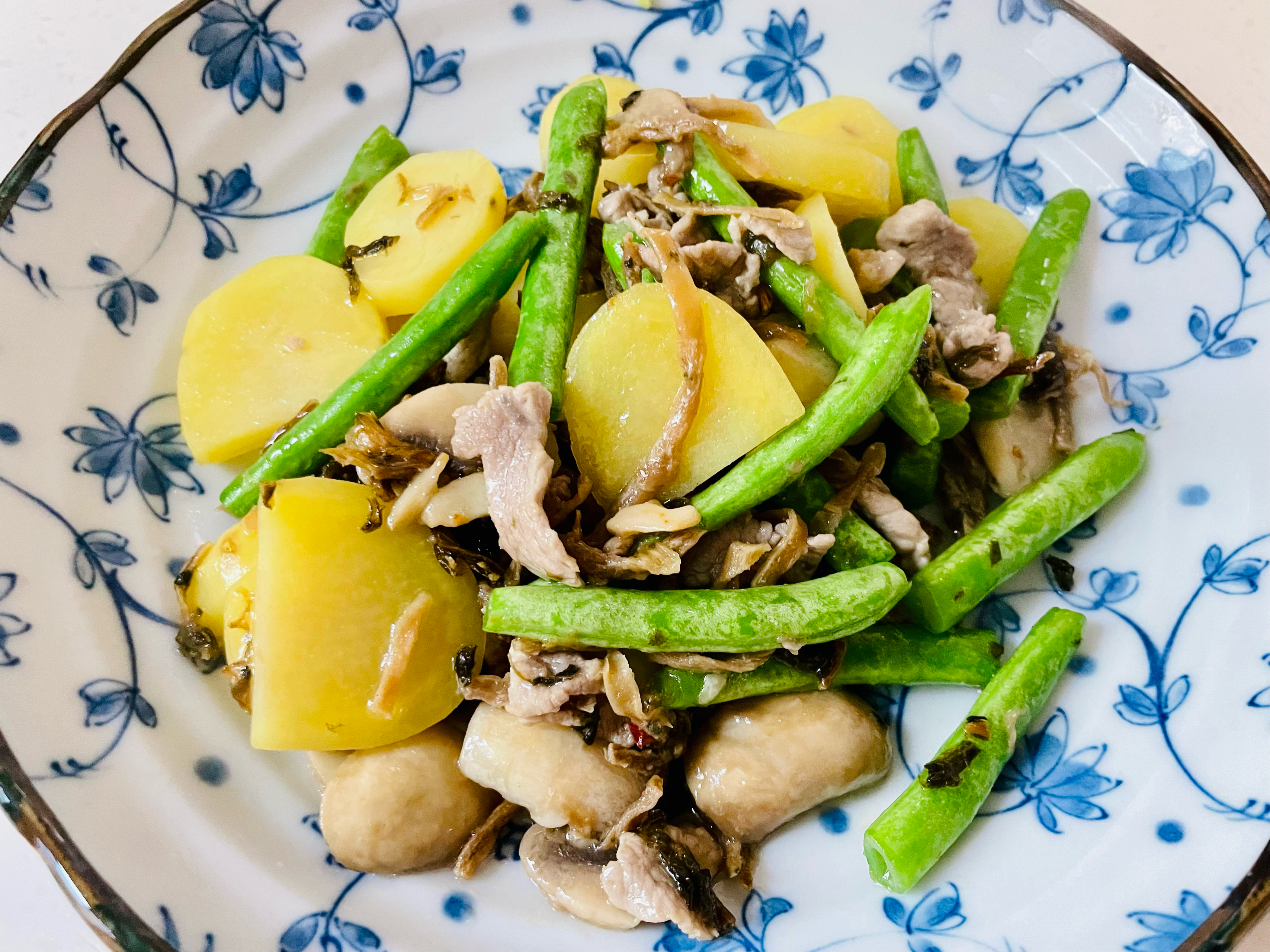 夏季的轻食蔬菜～四季豆炒土豆的做法 步骤8