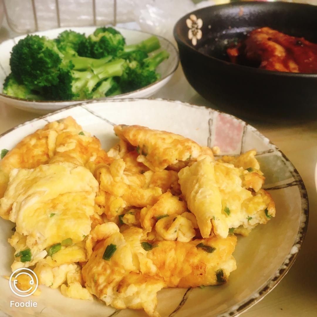 香葱鸡蛋塌豆腐