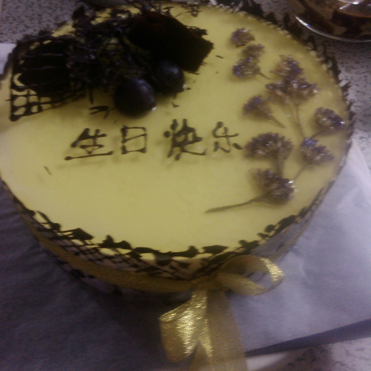 樱花彩虹慕斯蛋糕