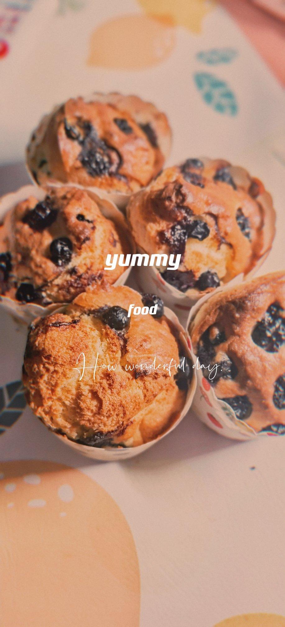 会爆浆的蓝莓玛芬蛋糕