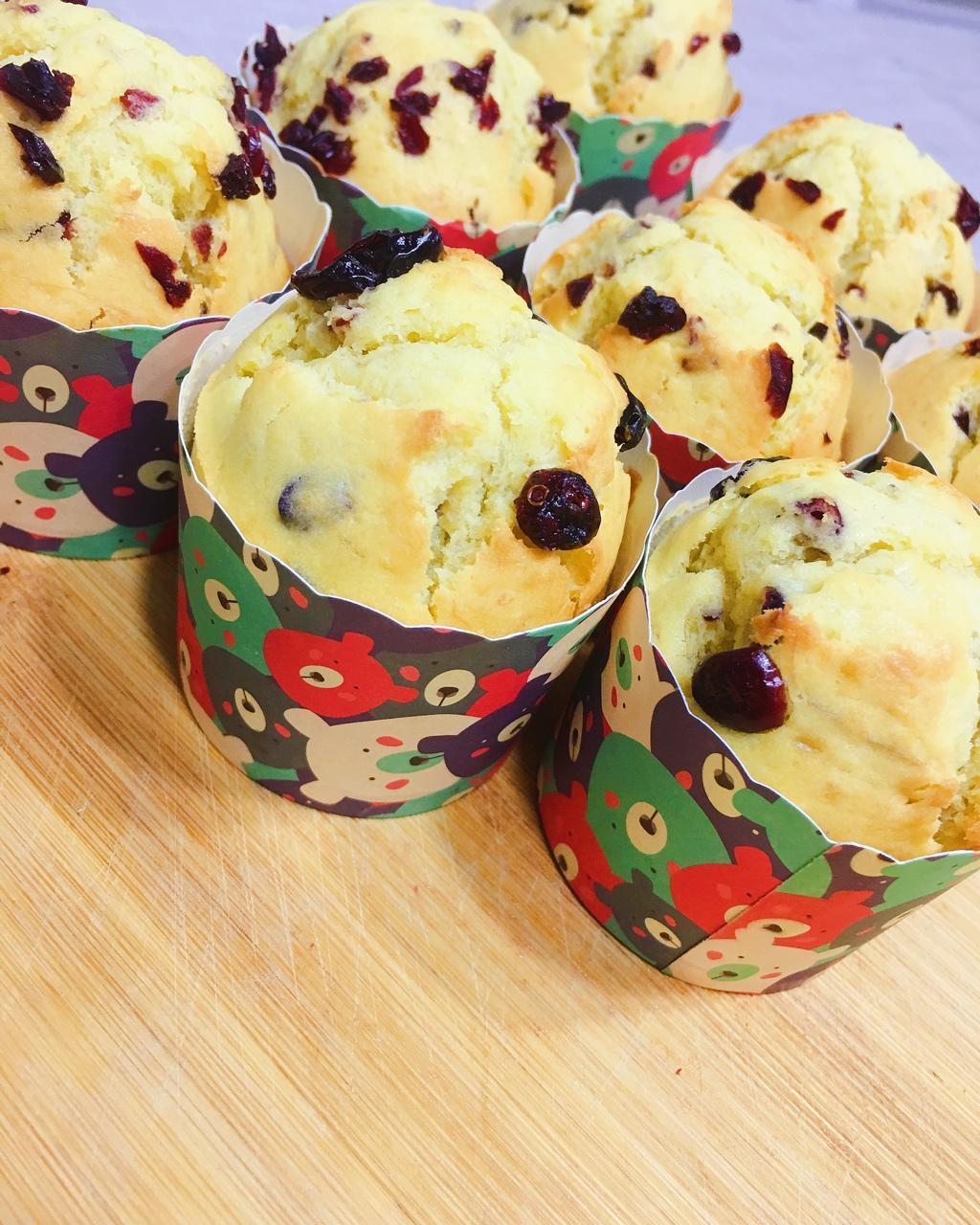 少女心的香蕉蔓越莓玛芬