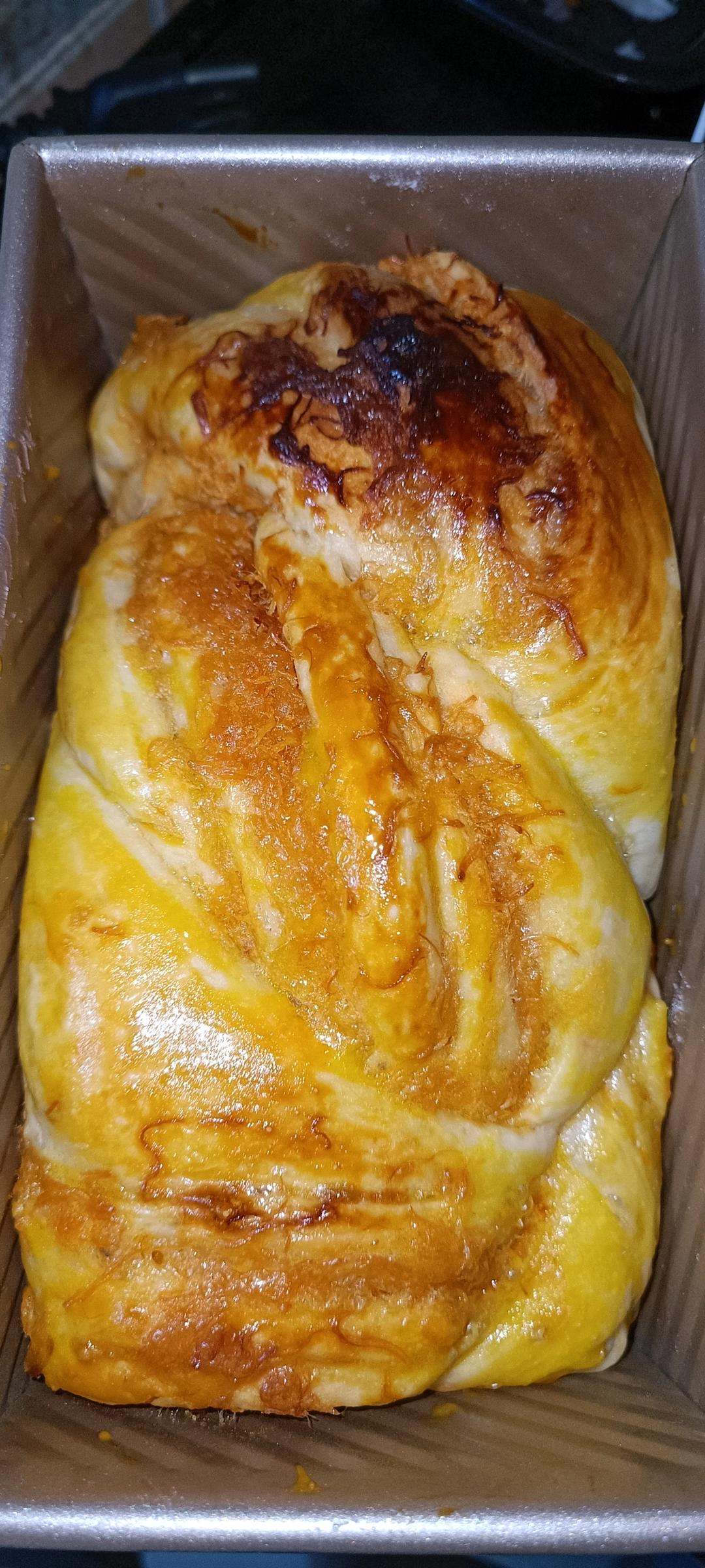 香葱肉松手撕吐司