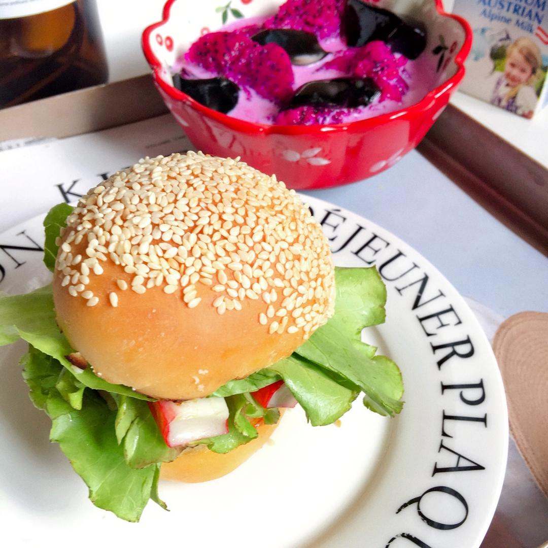 自制营养肉饼汉堡包