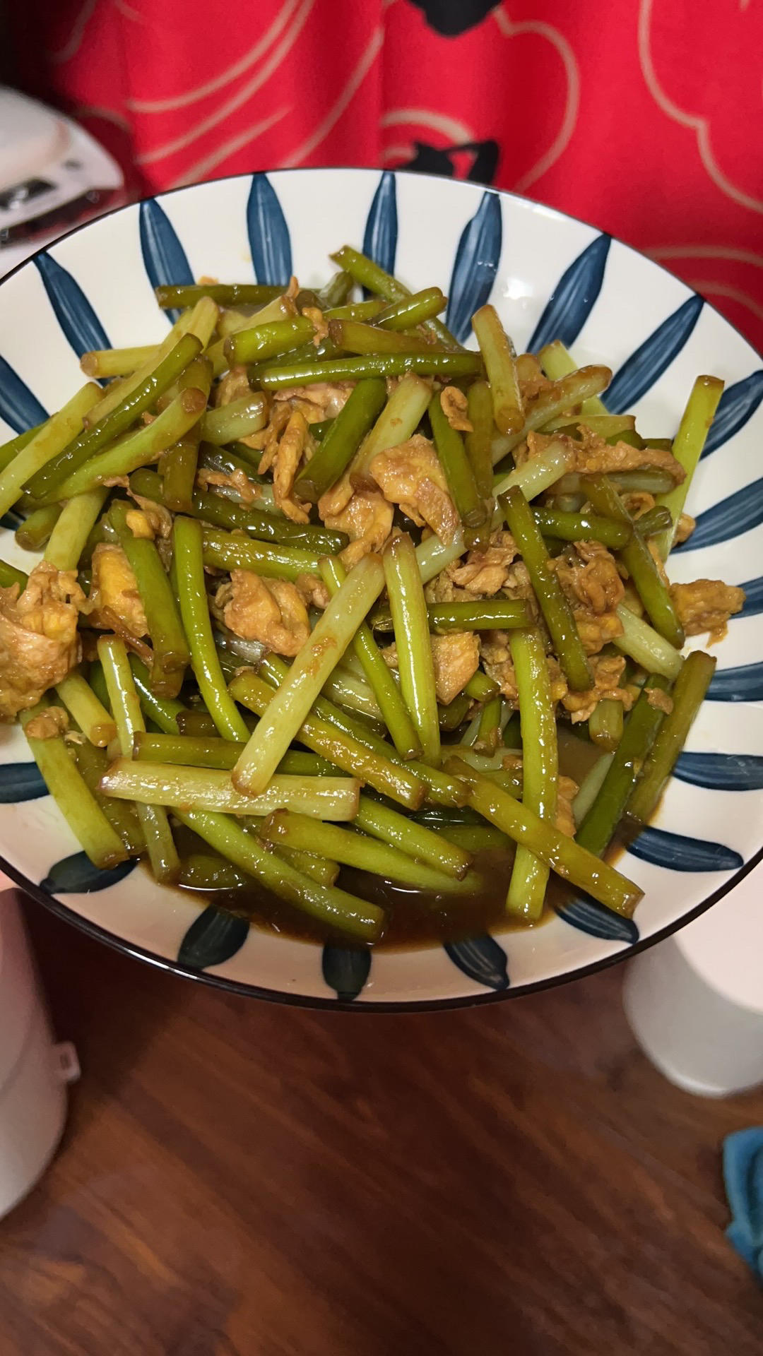 蒜薹炒鸡蛋