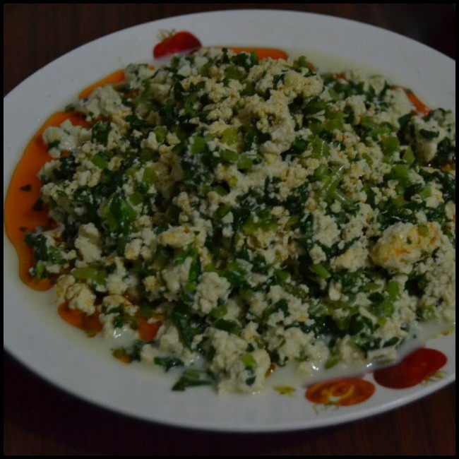 茼蒿小豆腐