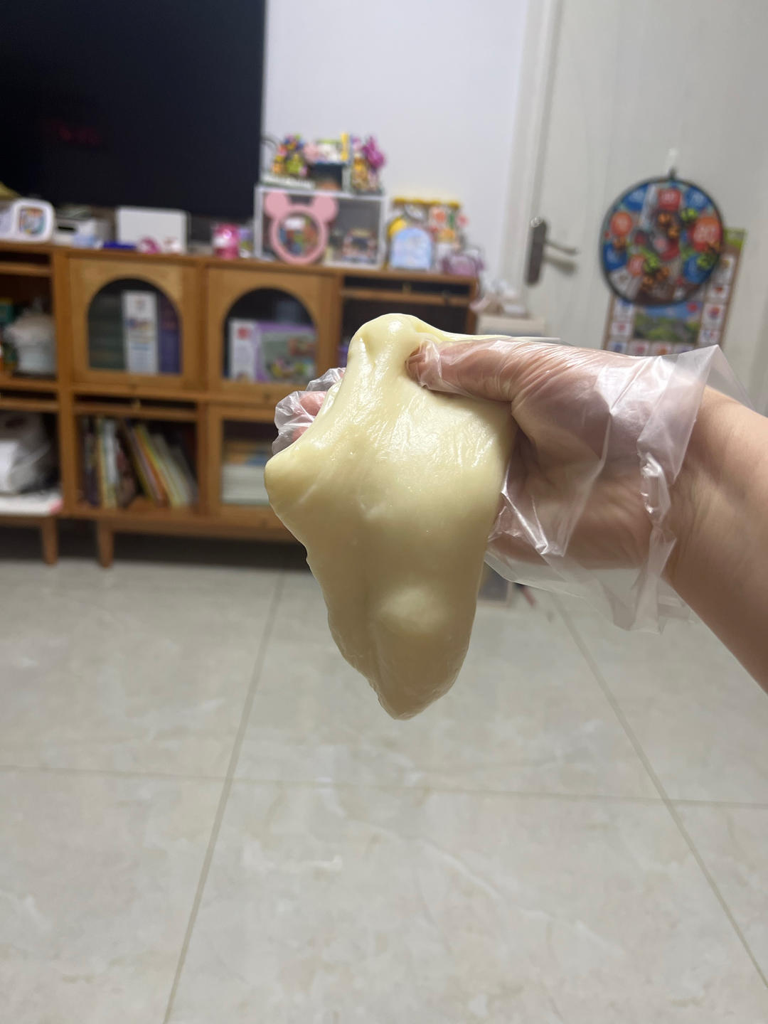 拉丝麻薯隔夜冷藏不变硬的实验成功，三夜依然拉丝