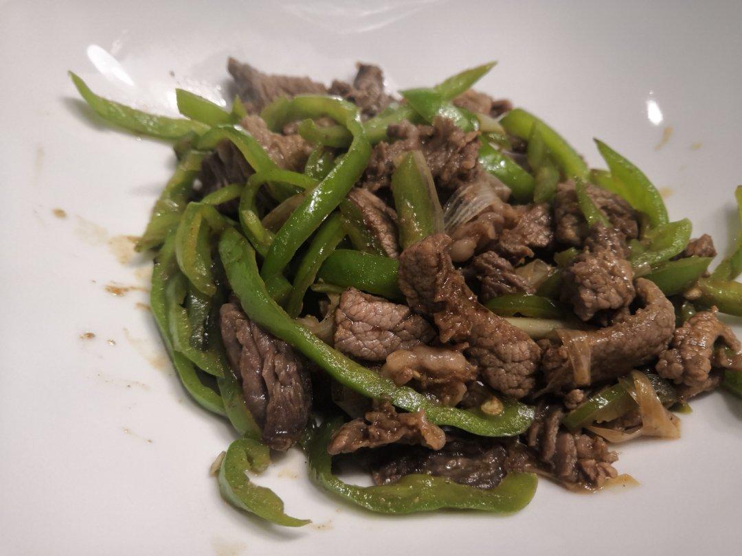 孜然大葱炒牛肉