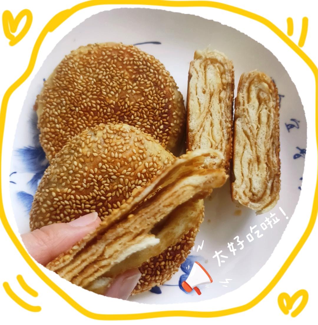 烤箱版麻酱烧饼