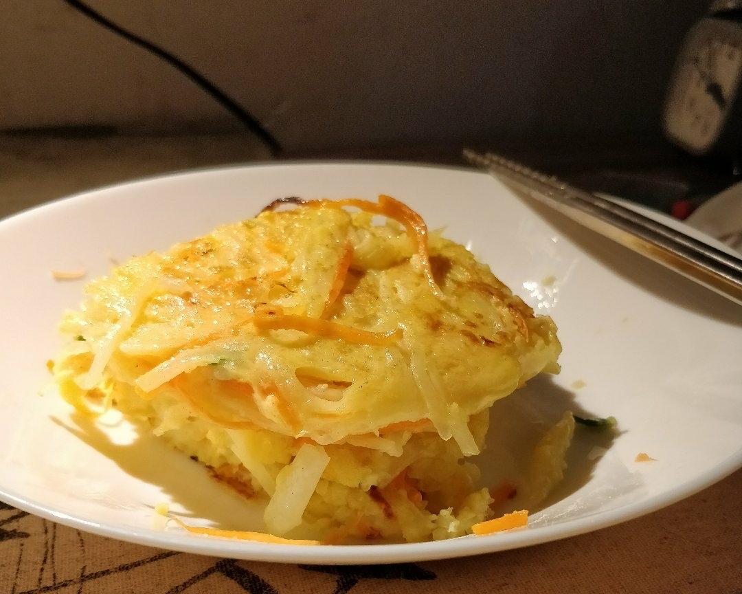 ［一人食］低油低盐胡萝卜土豆丝饼的做法