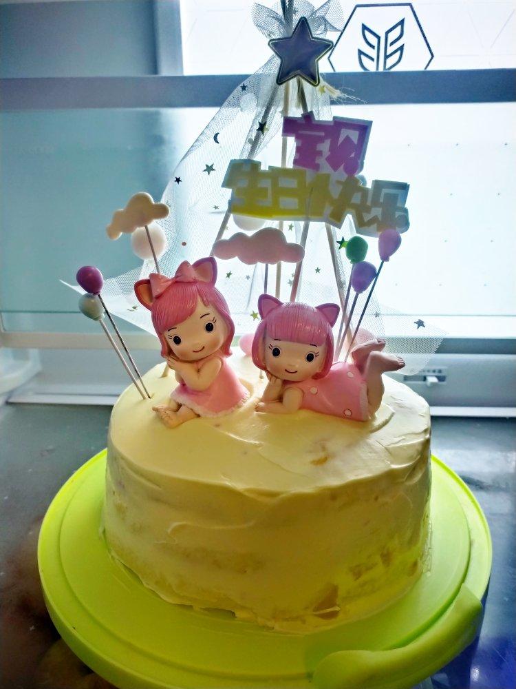 8寸生日蛋糕（从蛋糕胚开始）