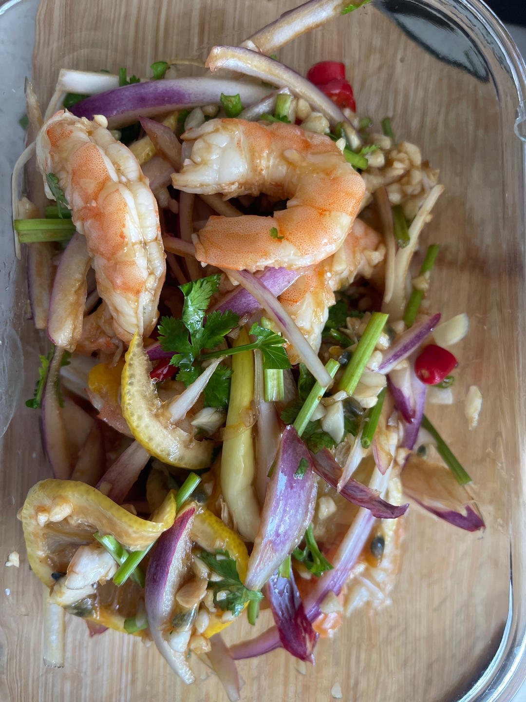 超简单凉拌虾仁（减脂和糖尿病患者也可）