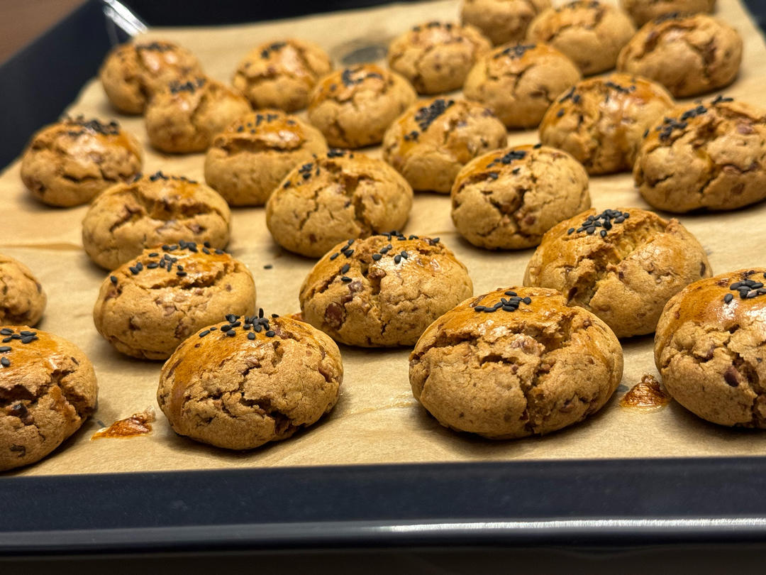 【山核桃酥】这点心活该爆火！不揉面，零失败，拌一拌就巨好吃！