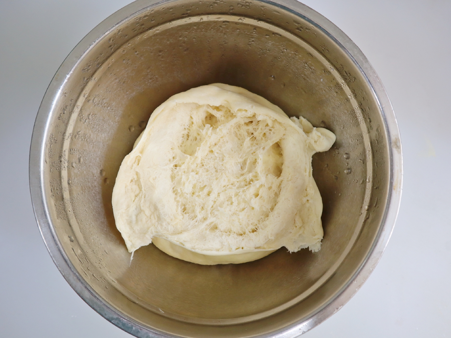 淡奶油吐司❗️超级柔软拉丝，（消耗淡奶油）放三天都不硬的吐司面包❗️的做法 步骤4