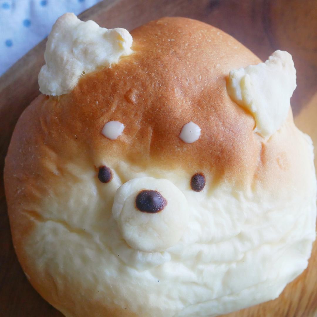 柴犬表情芋泥包