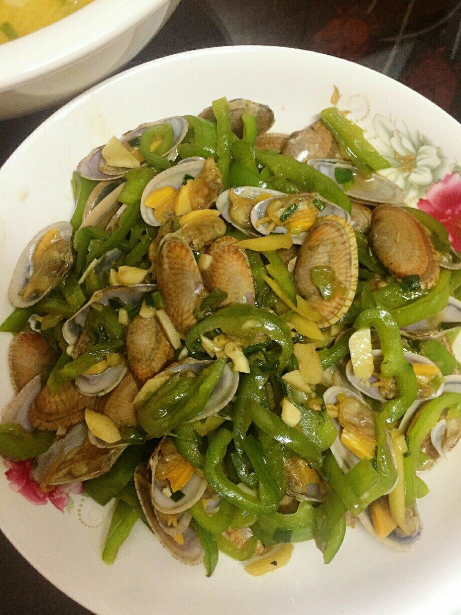 青椒炒花甲