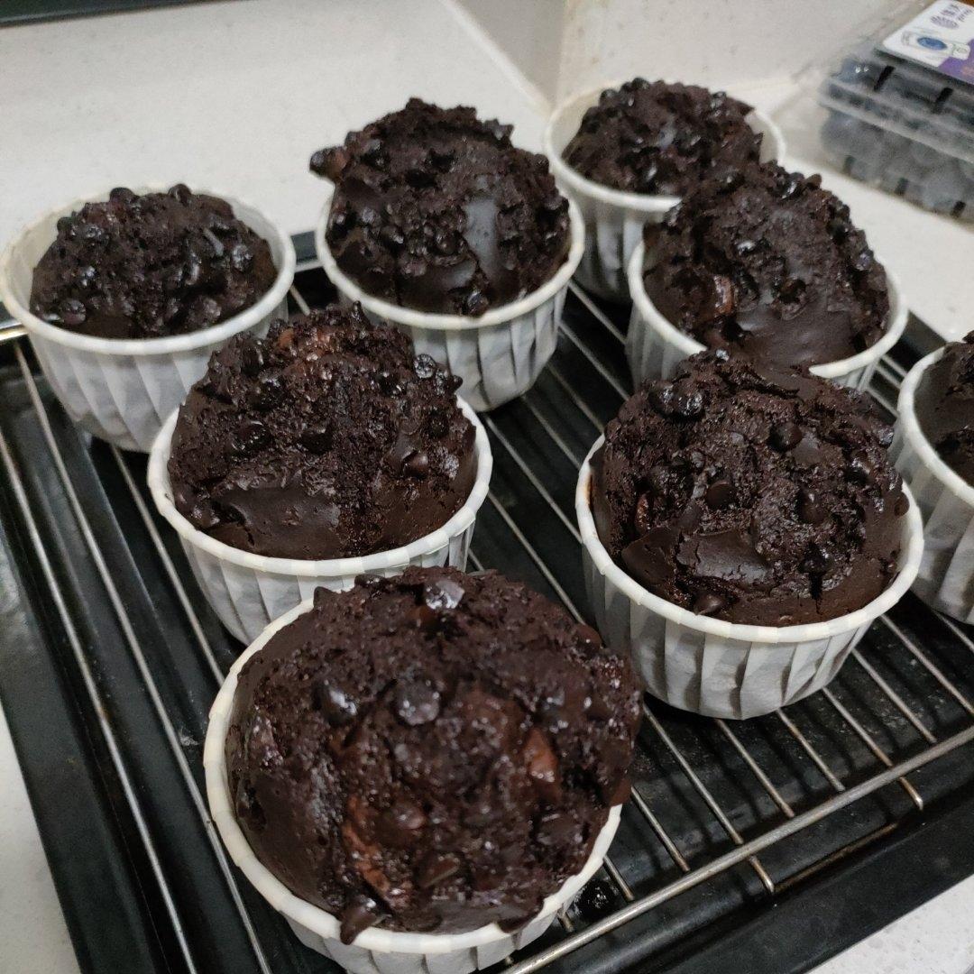 在家做巧克力蘑菇头麦芬蛋糕🍫