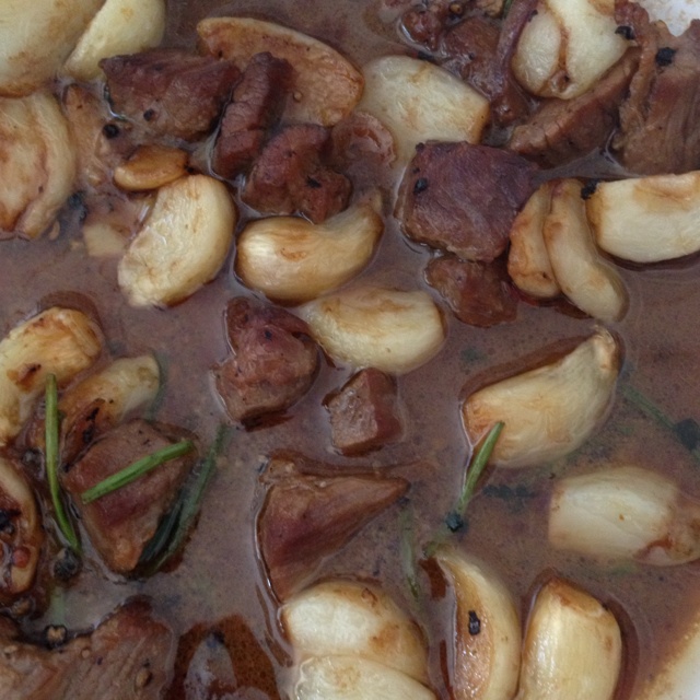 黑蒜子牛肉粒