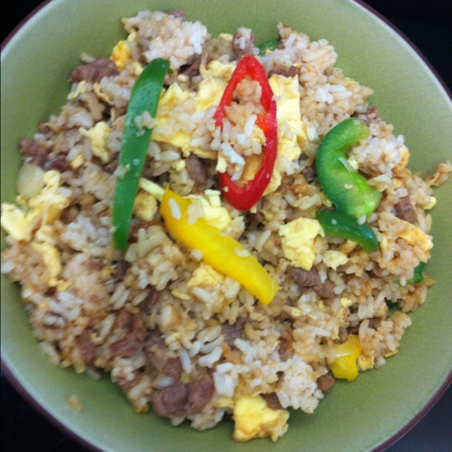 青椒牛肉炒饭