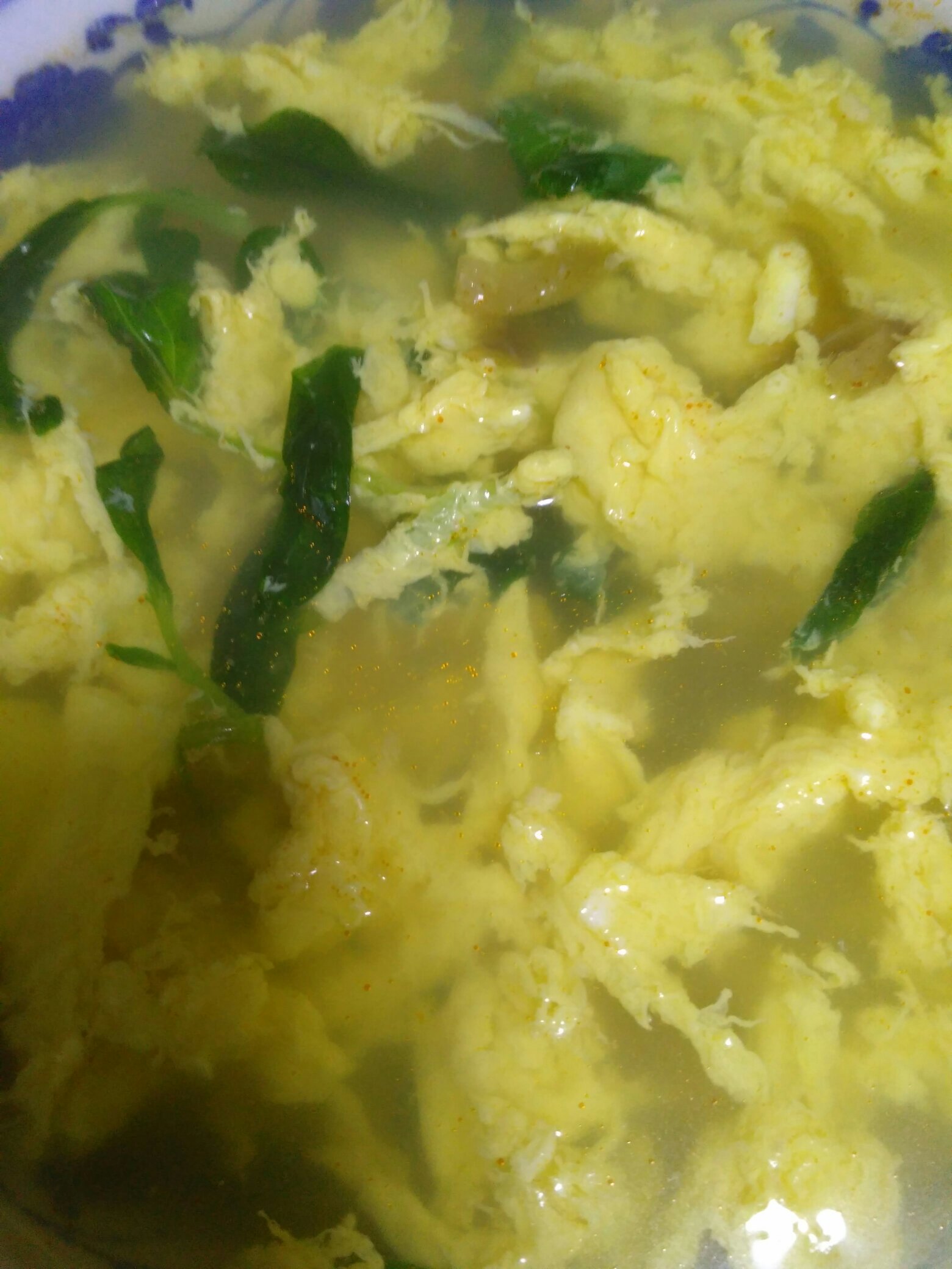 青菜榨菜丝蛋汤的做法 步骤5