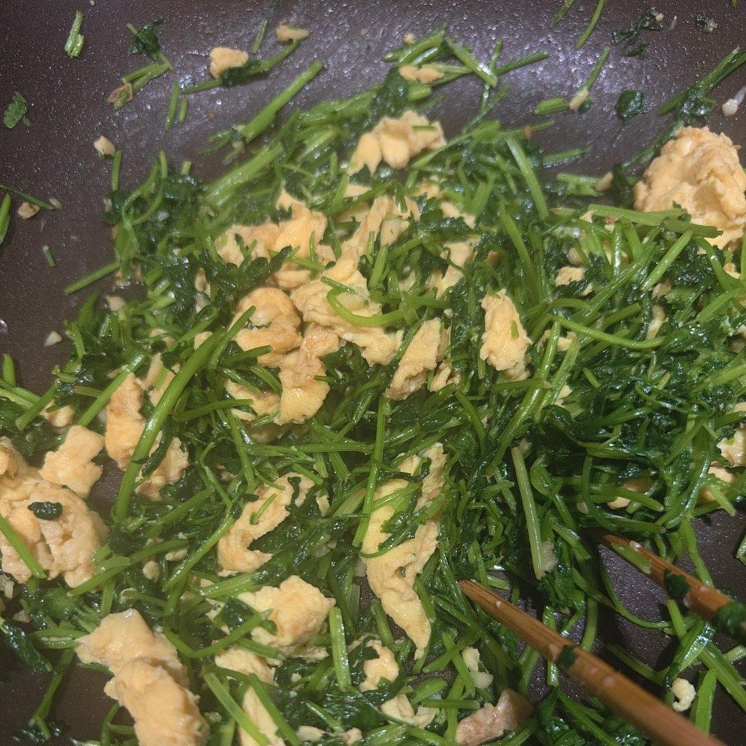 清新鲜美香菜炒鸡蛋