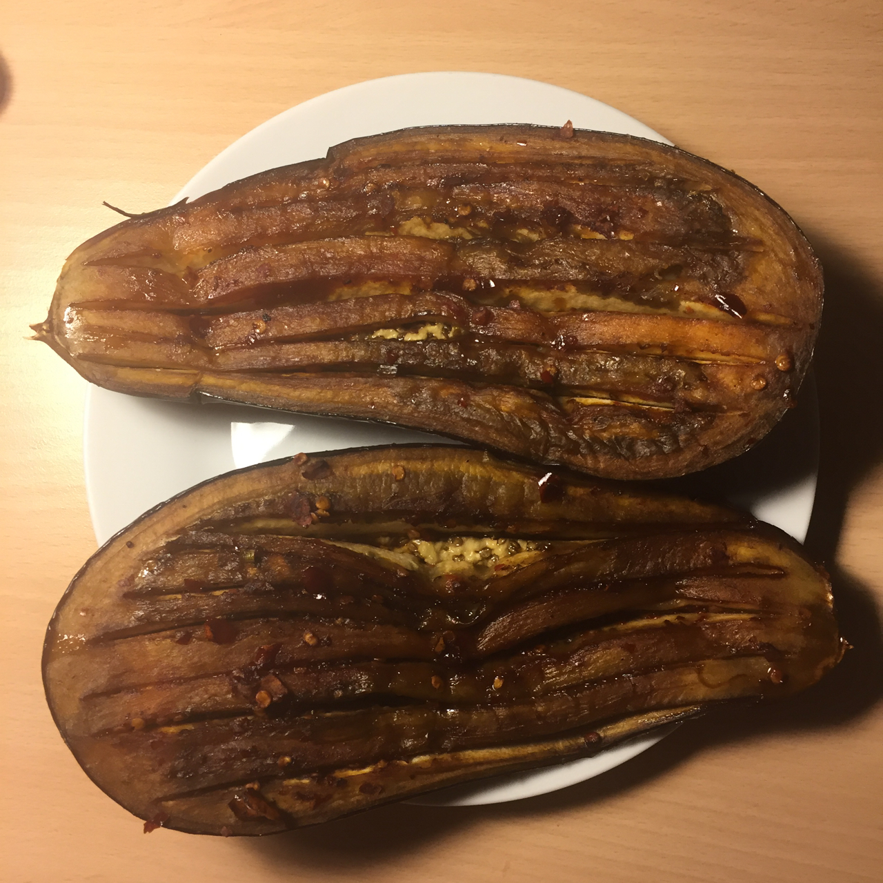 微波炉做出街头烧烤风的茄子