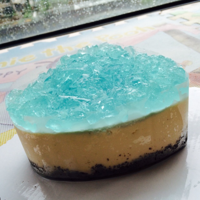 蓝色の海洋酸奶慕斯蛋糕