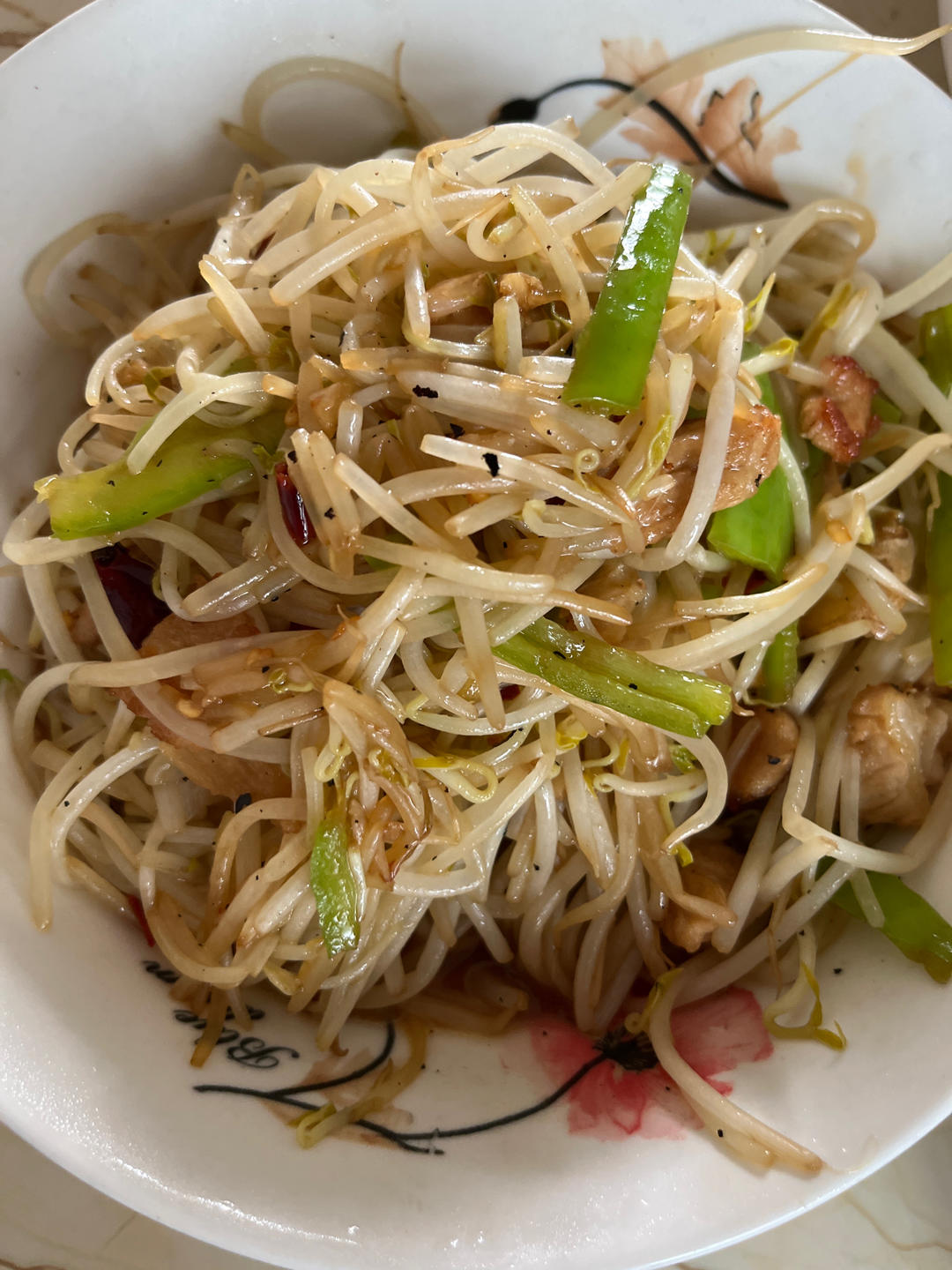 家常炒豆芽