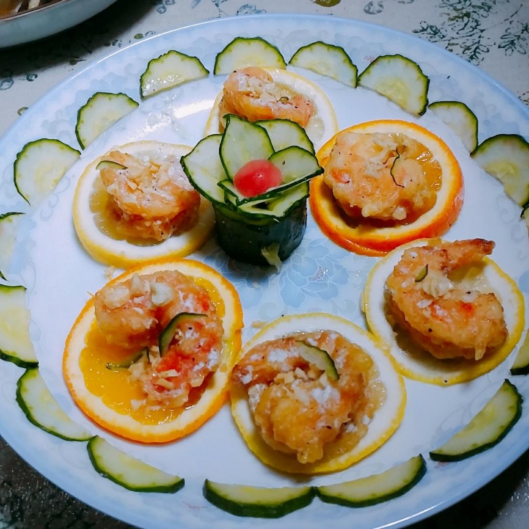 欢喜做年菜：鲜橙腰果沙拉酥虾
