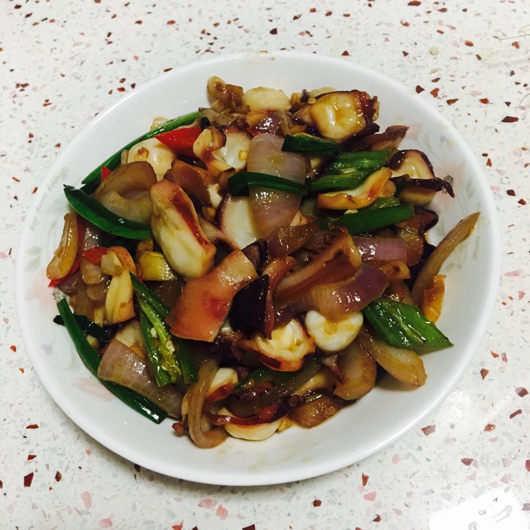 爆炒章鱼足