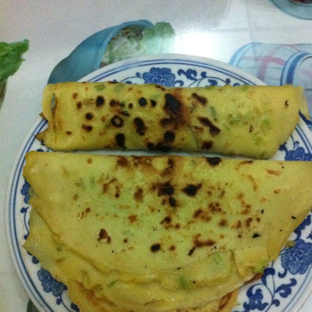 葱花鸡蛋饼