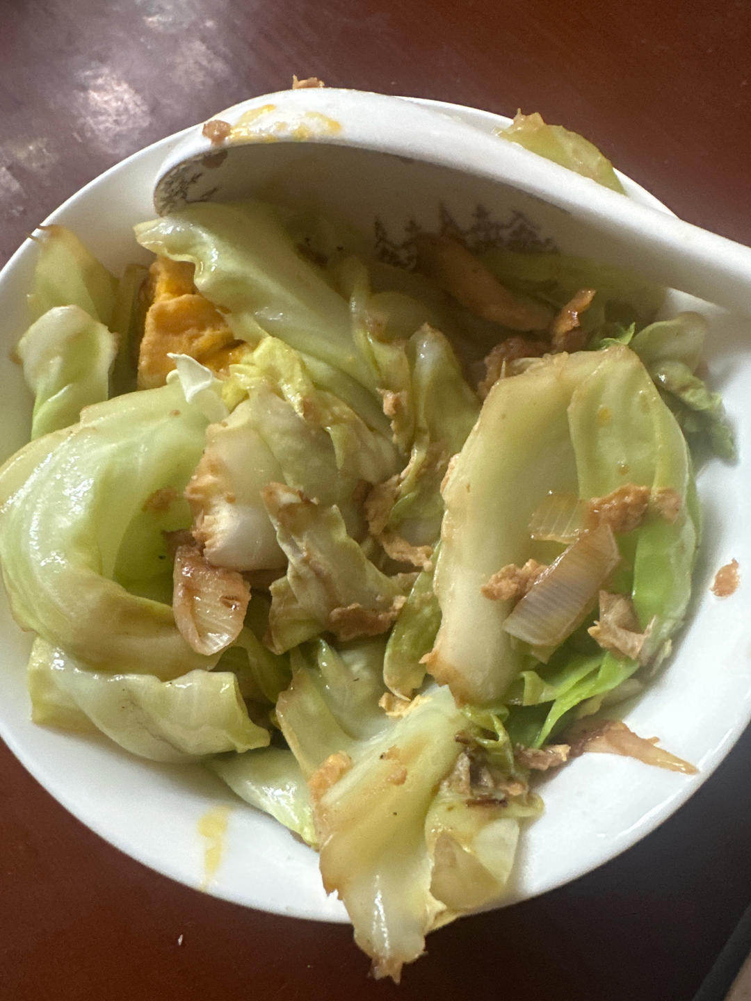 包菜炒鸡蛋