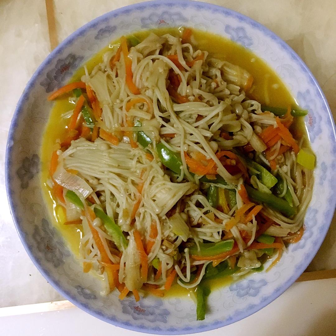沅做的素炒金针菇