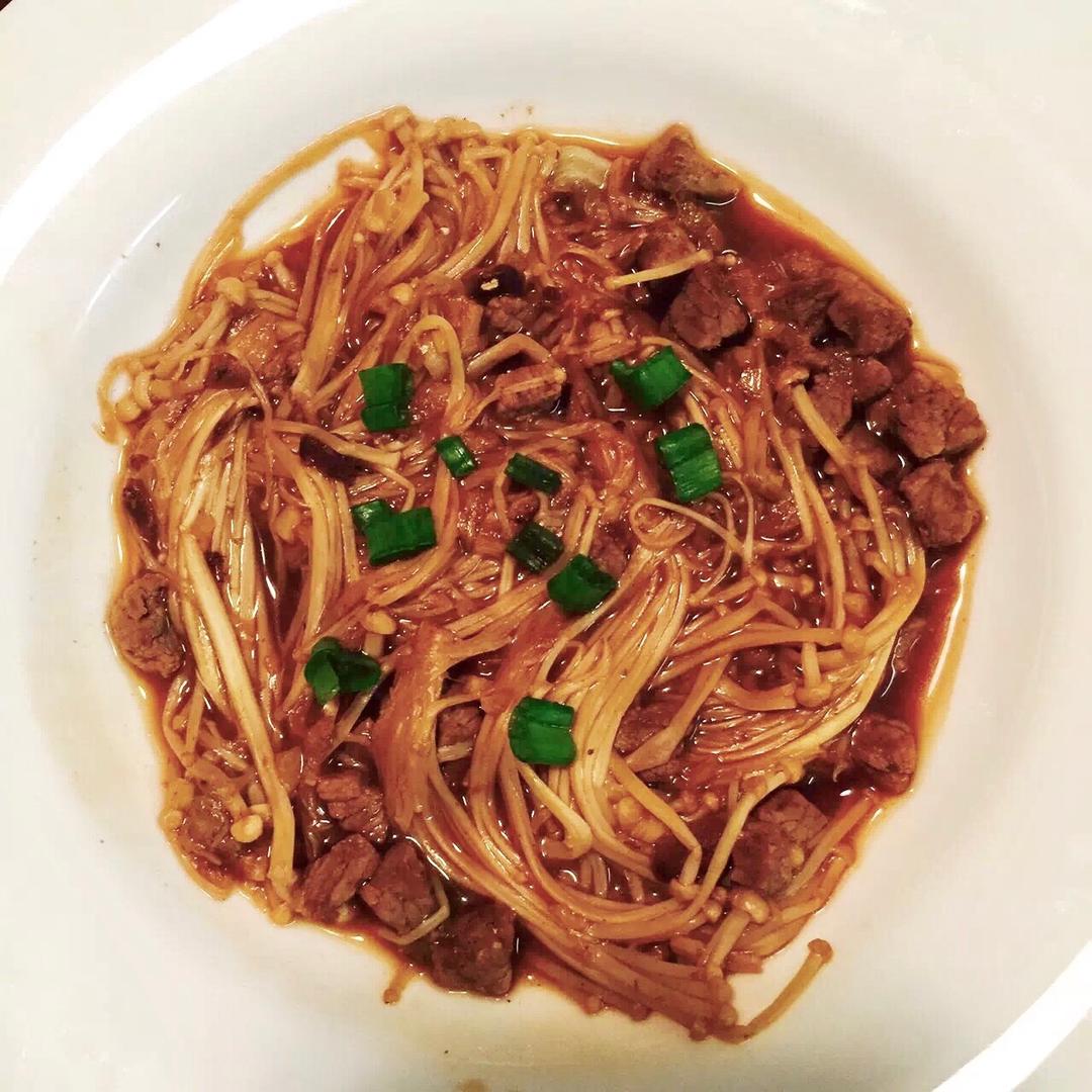 肉末金针菇