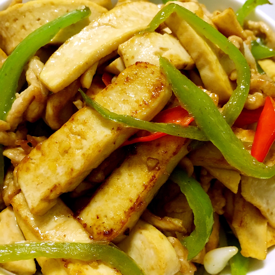 青椒豆腐干