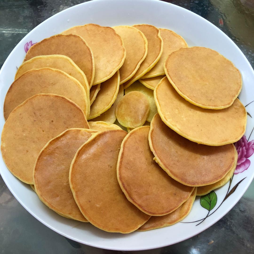 玉米松饼（铜锣烧）一煎就会的做法