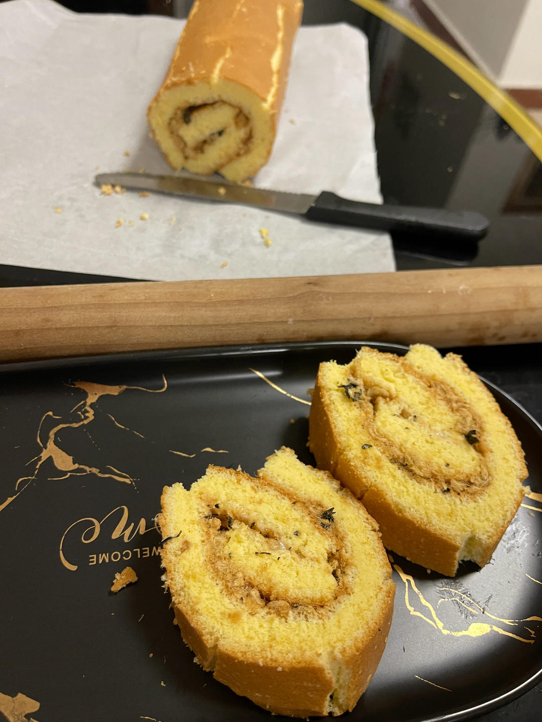 蛋糕卷这样做‼️不掉皮不开裂（小视频食谱）