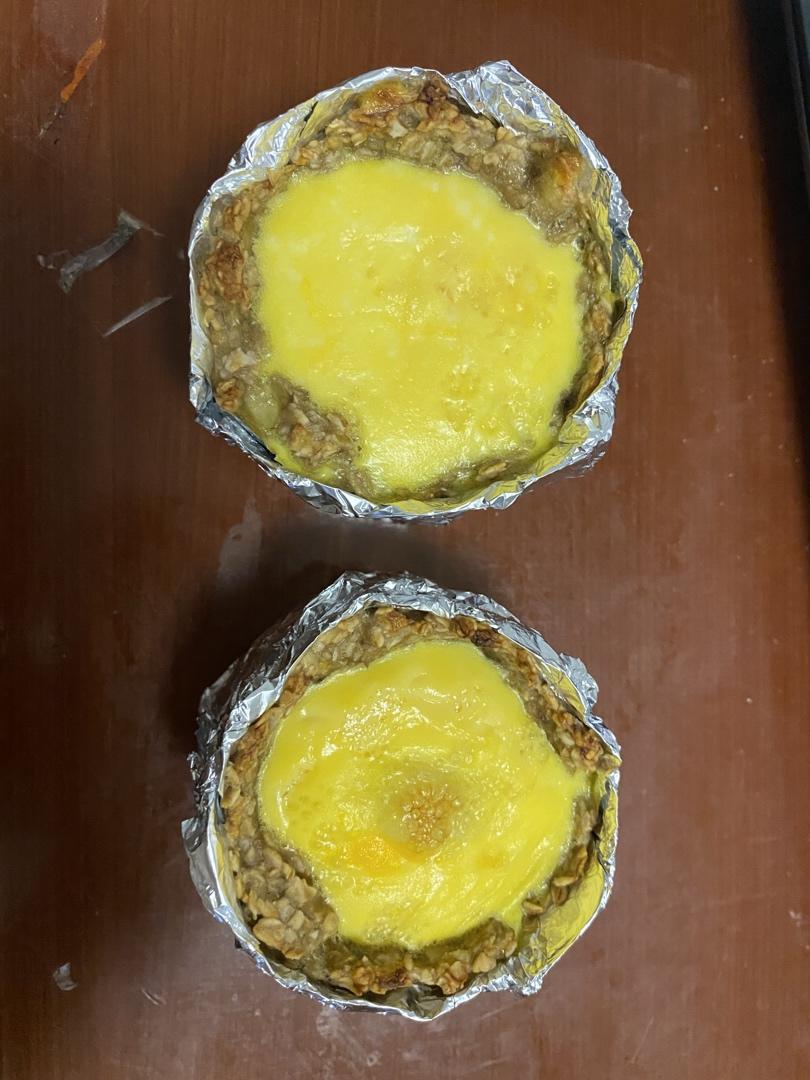 【减脂食谱】低卡香蕉燕麦蛋挞