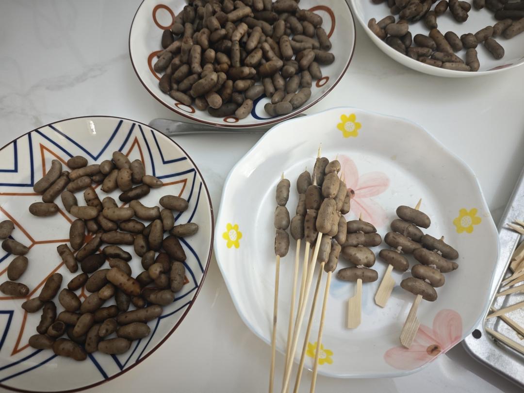 山药豆糖葫芦微波炉