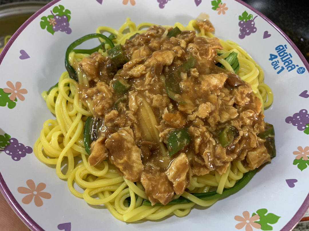 超简单鸡蛋酱拌面