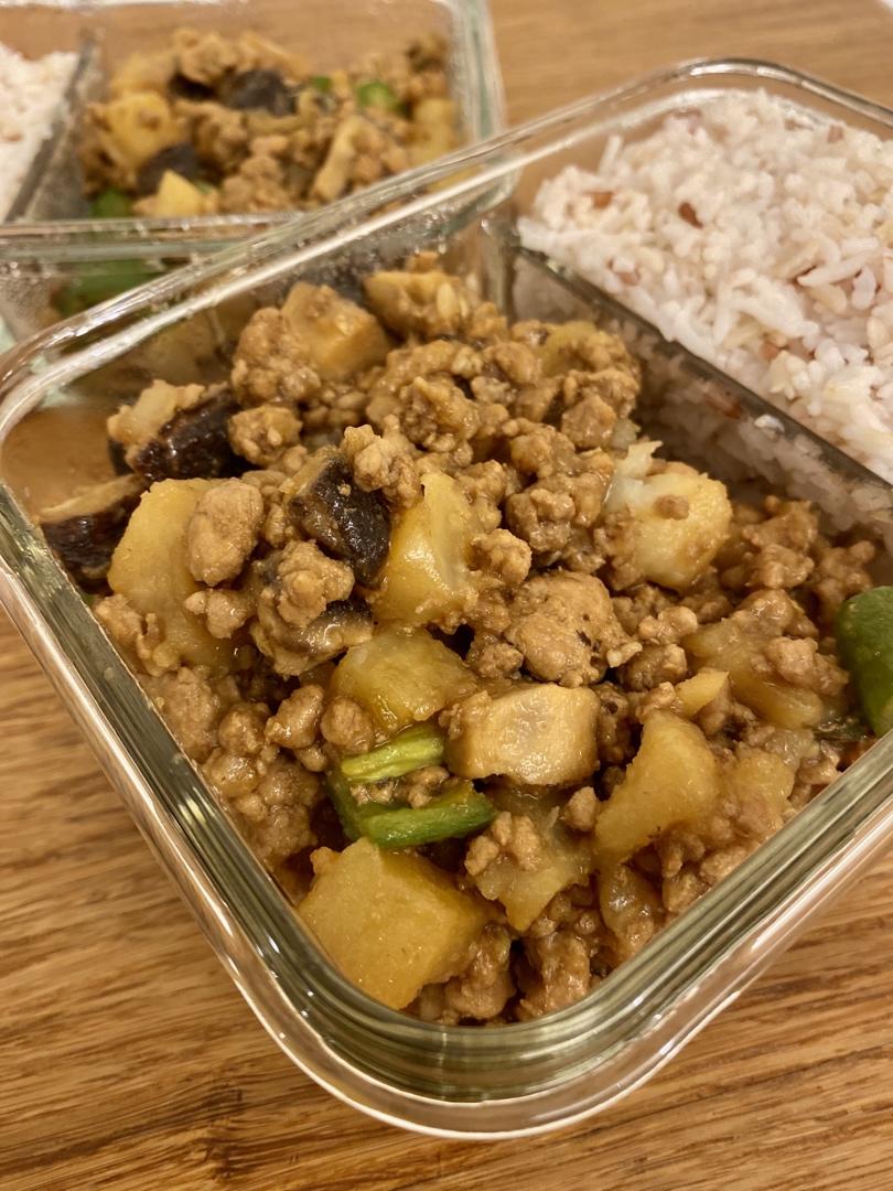 ㊙️香菇土豆肉沫拌饭❗️比外卖还好吃