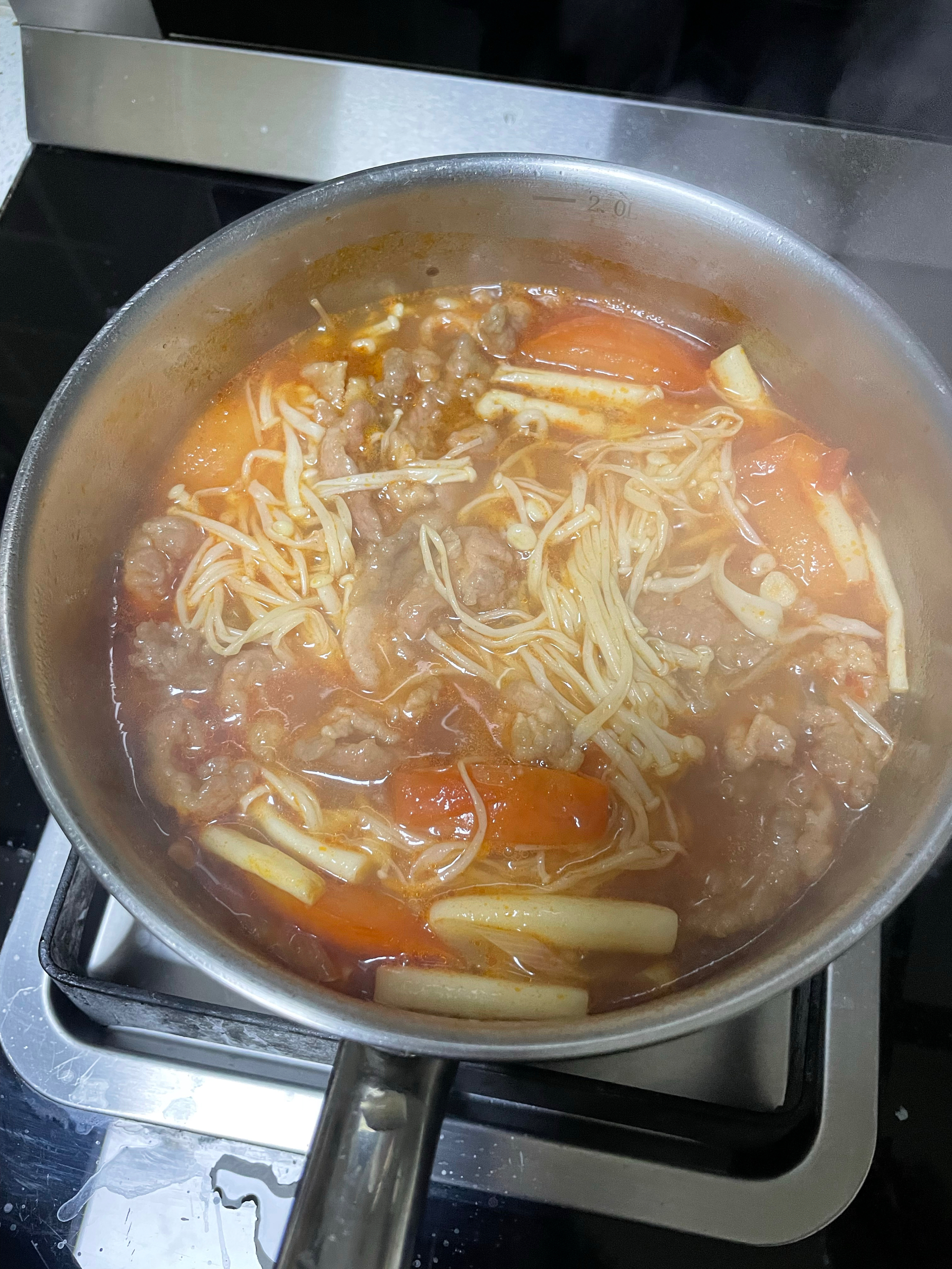 快手牛肉番茄汤的做法 步骤5