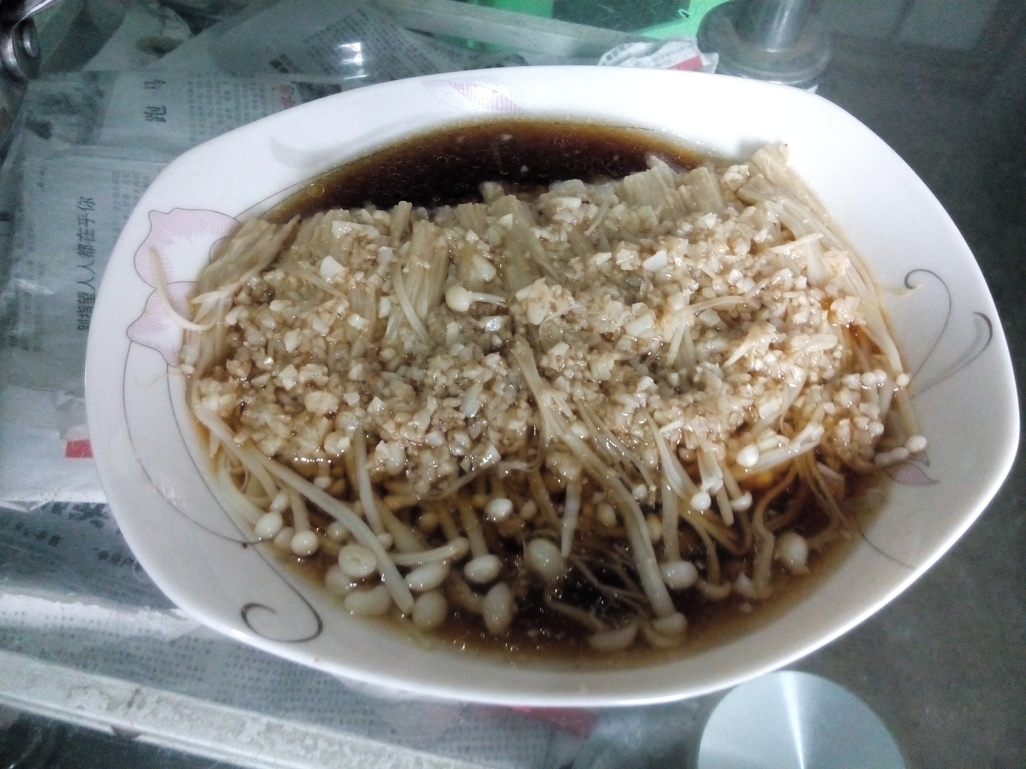蒜蓉蒸金针菇