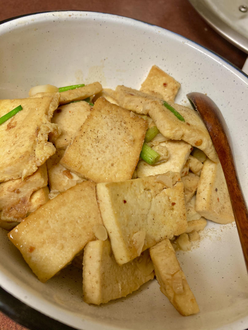 蒜香煎豆腐 炒鸡无敌美味
