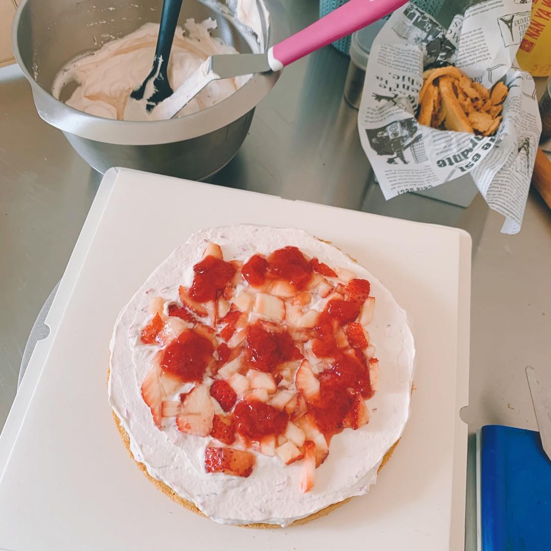 草莓蛋糕（自制草莓酱）