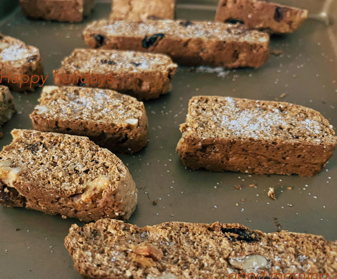 【健康零食】燕麦坚果意式脆饼