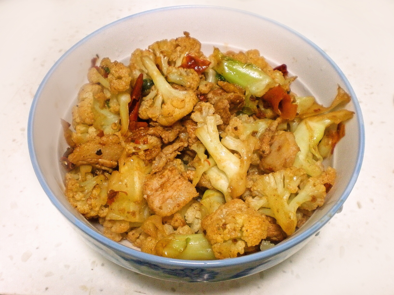干锅双色菜花