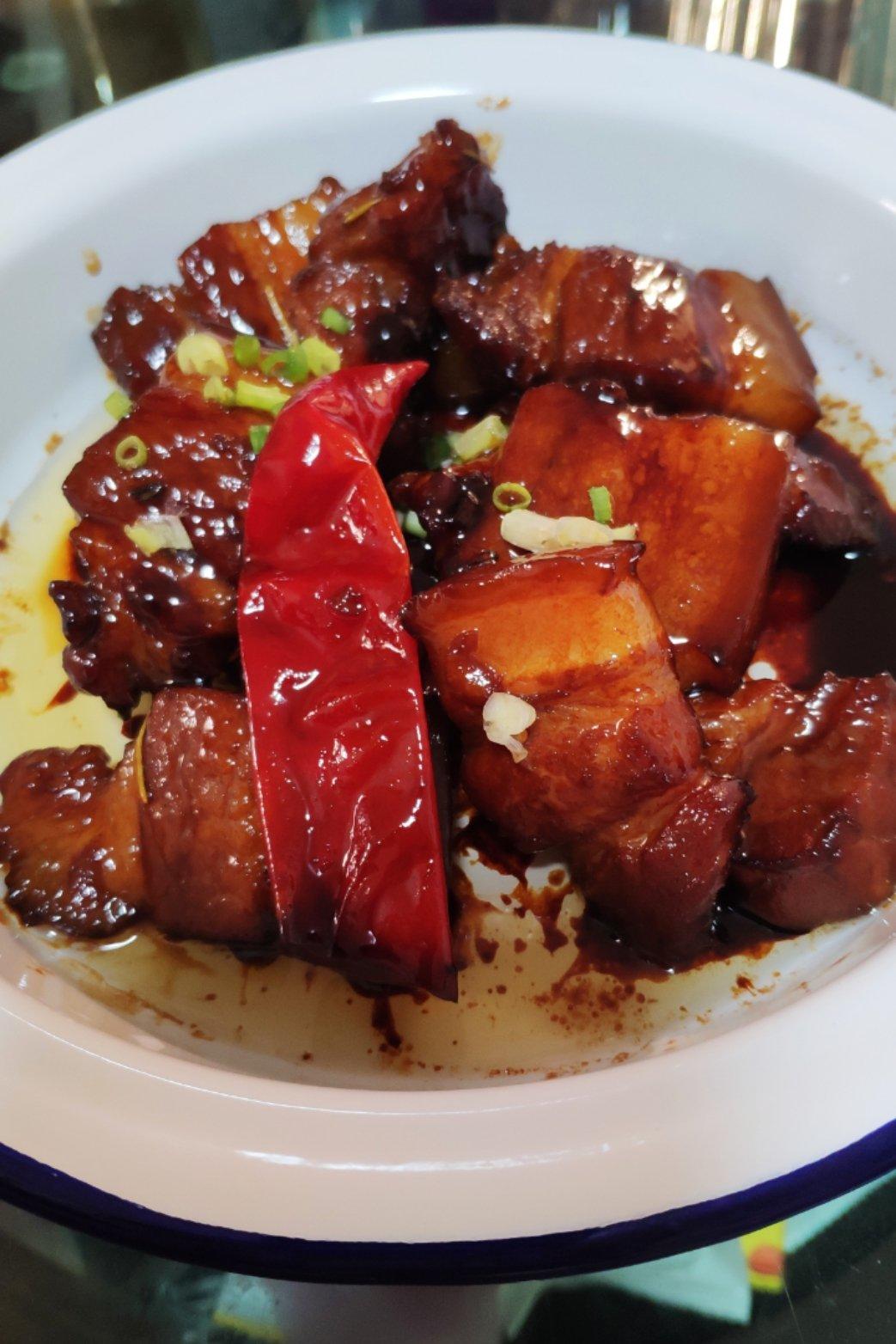 做的红烧五花肉