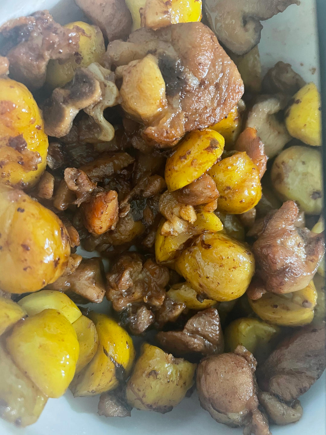 【栗子烧鸡】鸡肉都给你吃，栗子归我~