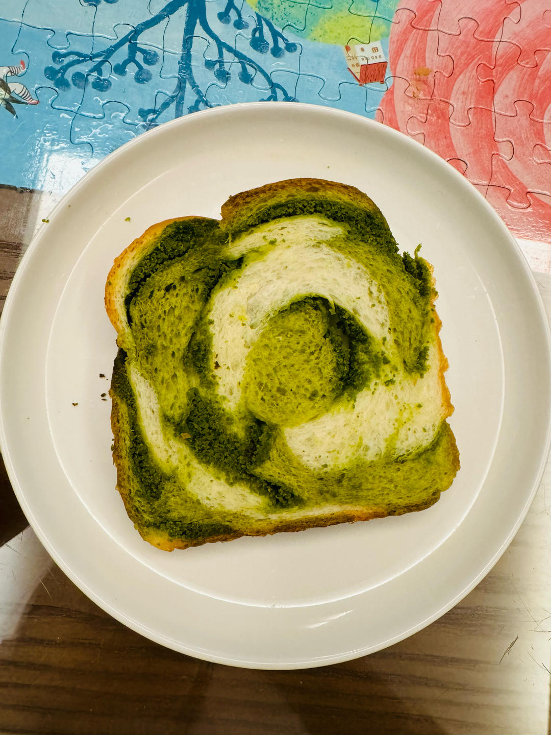 双色斑斓奶酥吐司